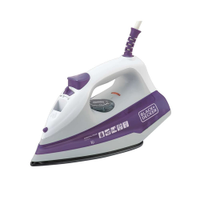 Ferro de Passar a Vapor Black Decker FX1000 Antiaderente Branco/Roxo - 110V