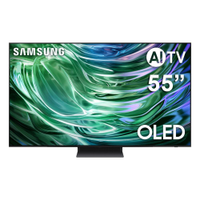 Smart TV 55 4K Samsung OLED QN55S90DAGXZD AI Energy Mode, Dolby Atmos, Alexa built in, Wi-Fi, Bluetooth, USB, HDMI