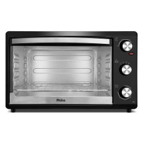 Forno Elétrico Philco PFE44P 44L com Botão Timer de 60 minutos e Dupla resistência Preto - 220V