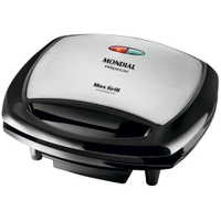 Grill Mondial Premium Max Grill G-07 com Espátula e Bandeja Coletora - Preto/Inox - 110V