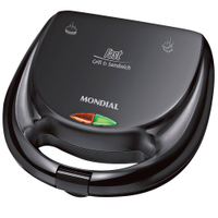 Sanduicheira Fast Grill e Sandwich Mondial S-12 750W - Preta - 110V