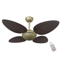 Ventilador Volare Off P Palmae Tabaco 127V e Controle Remoto