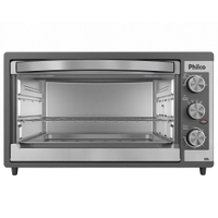 Forno Elétrico Philco PFE52P 50L com Botão Timer de 60 minutos e Dupla resistência Preto - 110V