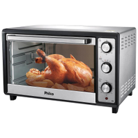 Forno Elétrico Philco PFE60I de 60 Litros com Timer de 120 Minutos Prata - 110V