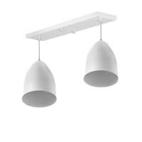 Lustre Pendente Sadan Duplo Base Retangular Branco