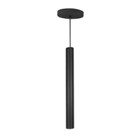 Pendente Tubo Palito 45cm - Preto