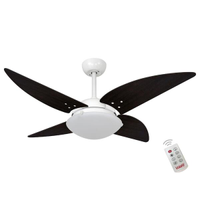 Ventilador Volare Quad Tabaco 220V e Controle Remoto