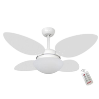 Ventilador Volare Petalo Quad Branco 220V e Controle Remoto