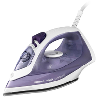 Ferro de Passar a Vapor Philips Walita EasySpeed GC1752 com Spray e Base de Cerâmica Roxo/Branco - 220V