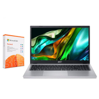 Notebook Acer Aspire 3 Intel Core i3- N305 Série N, 8GB RAM, 256GB SSD, Tela de 15.6", LED Full HD e Windows 11 Home + Microsoft 365 Personal 1TB