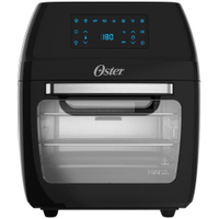 Fritadeira Elétrica Sem Óleo Oven Fryer Oster OFRT780 3 em 1 12L - Preta - 110V