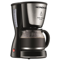 Cafeteira Elétrica Mondial Dolce Arome Inox C-32I 32 Xícaras - Preta - 110V