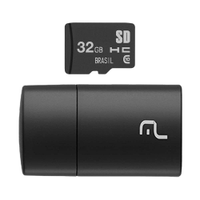 Cartão de Memória Multilaser Micro SD 32GB, MC163 2x1, Classe 10