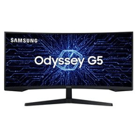 Monitor Gamer Samsung Odyssey G5 34" UWQHD, Tela Curva Ultrawide, Painel VA, 165Hz, 1ms, HDR10, HDMI, DP, FreeSync Premium Preto