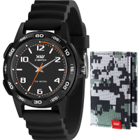 Kit Relógio X-Watch Masculino com Porta Cartões XMPP0049K0BRP2PX