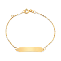 Pulseira Baby Personalizável em Ouro Amarelo 18k