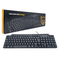 Teclado Ameko, USB, ABNT2, Preto - AMK - 1T