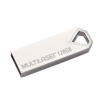 Pendrive Multilaser Diamond PD852, 128GB, Prata