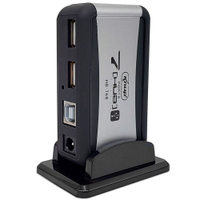 HUB USB 2.0 GV Brasil, 7 Portas, Fonte Bivolt - HUB.25101