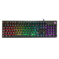 Teclado Gamer HP K500F, USB, Membrana, LED RGB, ABNT2, Preto