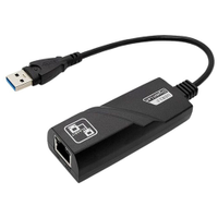 Conversor USB 3.0 para RJ45 TSA, 10/100/1000, Preto - AD-09