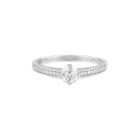 Anel Solitário Forever em Ouro Branco 18k com Diamante 0,50 ct