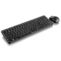 Teclado e Mouse Sem Fio Multi Multimídia Slim 2.4Ghz ABNT2 Preto - TC183