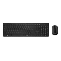 Kit Teclado e Mouse Sem Fio Multilaser TC251, 2.4 GHz, USB, Preto