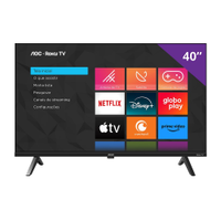 Smart TV LCD LED 40" AOC 40S5045/78G DLED Full HD | Com Wi-Fi, Quad Core, 3 HDMI, 1 USB