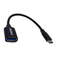 Cabo Conversor, Comtac, USB- C x USB 3.0 Femea, 1Mt, Preto - 20129337