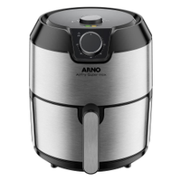 Fritadeira Elétrica sem Óleo Air Fryer Arno Super Inox IFRY 4,2L Preta e Inox - 110V