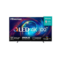 Smart TV 100" Hisense Ultra HD 4K QLED, Google TV com HDR10+, Dolby Atmos, Modo Esporte, Modo Jogo e Compatível com Alexa, 144HZ - 100U7N