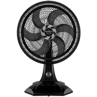 Ventilador Britânia BVT301 para Mesa ou Parede 60W 3 Velocidades 6 Pás - Preto - 110V