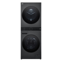 Lavadora e Secadora LG 14kg Smart WashTower com Inteligência Artificial AIDD WK14BS6A Aço Escovado Preto - 220V