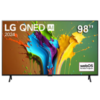 Smart TV 98" Ultra HD 4K QNED LG Gigante 98QNED89T, Processador a8 AI, Painel 120Hz, Quantum Dot Nanocell, FreeSync e webOS 24