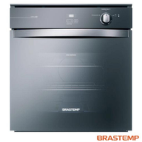 Forno à Gás de Embutir Brastemp 78L (liquidas) 84L (Bruto) de Capacidade, Grill e Timer Touch Inox Espelhado - BOA84AE - 220V