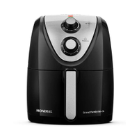 Fritadeira Air Fryer Mondial AFN-50-BI, 5L, 1900W Preto/Inox - 220V