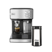 Cafeteira Nova Primalatte Inox E Moedor De Café Oster 127v - 110V