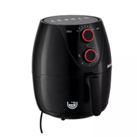 Fritadeira Elétrica Sem Óleo Amvox Air Fryer 1205 4,5l Preta - 110V