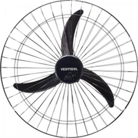 Ventilador de Parede 60 CM 127V NEW Premium Preto Ventisol - 110V