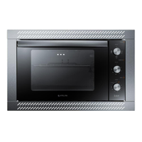 Forno de Embutir Elétrico Preto 44L com Grill e Timer Atlas U Top 220V - 220V