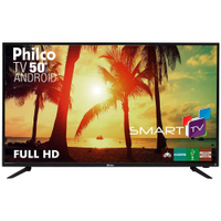 Smart TV Android LED 50" Philco PTV50A17DSGWA Full HD com Wi-Fi 2 USB 3 HDMI Midiacast e 60Hz - Bivolt