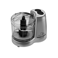 Mini Processador Black Decker HC32P 120W 2 Velocidades Trava de Seguraça Lamina em Inox Prata - 220V