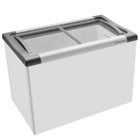 Freezer Expositor Horizontal Congelados Tampa Vidro 318 Litros NF40 - Metalfrio 127V - 110V