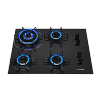 Cooktop Mueller 4 Bocas com Queimador Tripla Chama MCG134BG1 - Bivolt