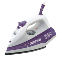 Ferro de Passar a Vapor Black Decker FX1000 Antiaderente Branco/Roxo - 110V