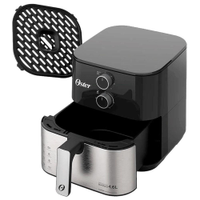 Fritadeira Air Fryer Inox Compact 4,6L Oster Sem Óleo 127V - 110V