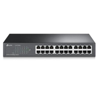 Switch 24 Portas 10/100, preto, TL-SF1024D TP-LINK