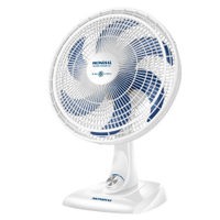 Ventilador de Mesa Mondial VSP-40-W 40cm, 6 Pás, 140W, Branco/Azul - 110V