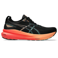 Tênis ASICS GEL-Kayano 31 - Masculino - Preto com Vermelho e Laranja